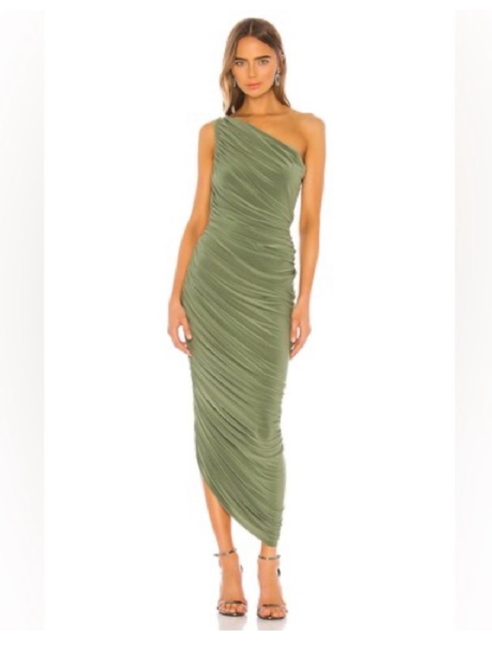 Norma Kamali Diana Dress Dress ( Olive green) XL 14